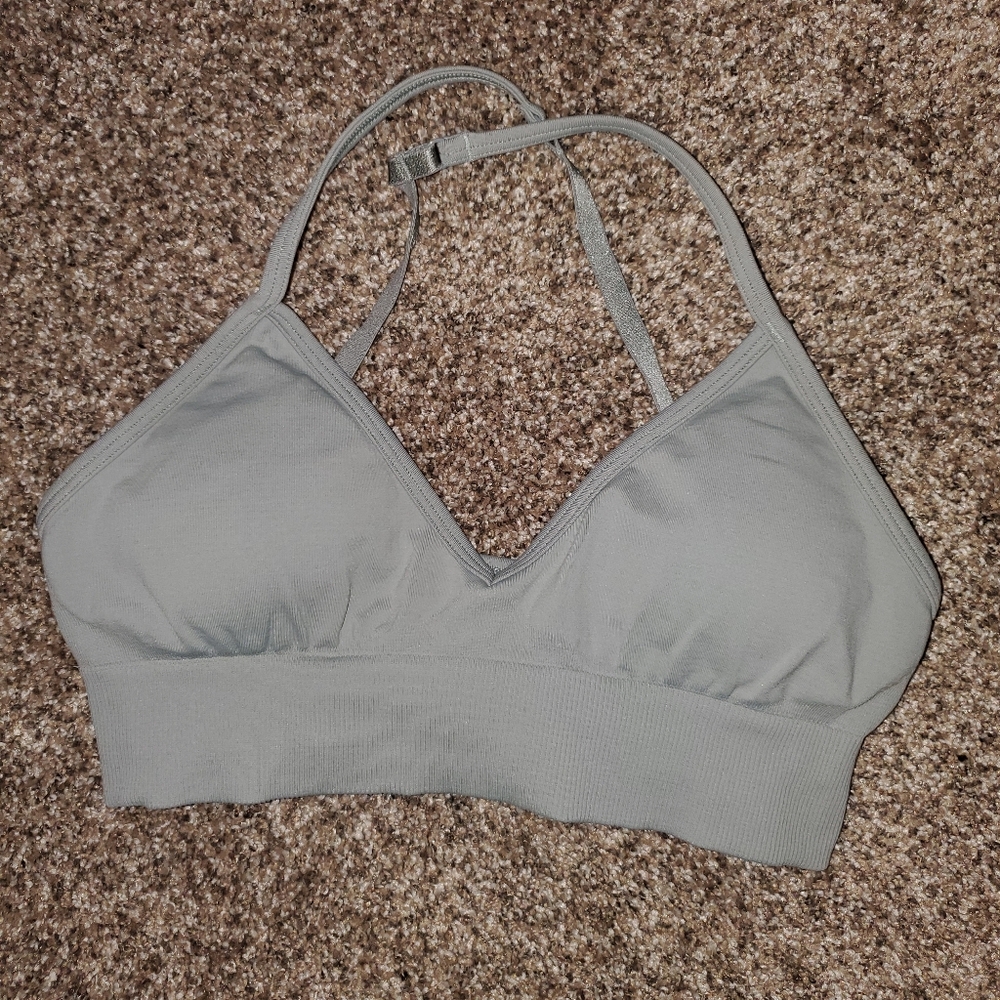 Lululemon sports bra grayish green